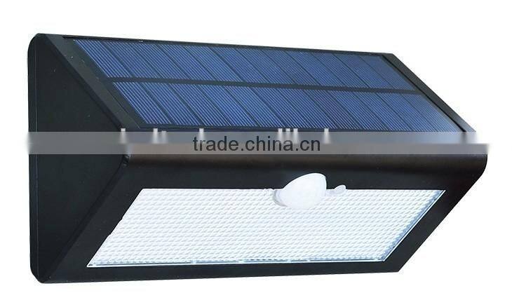 IP65 powerful solar motion sensor light solar wall lights solar fence lights with 38leds