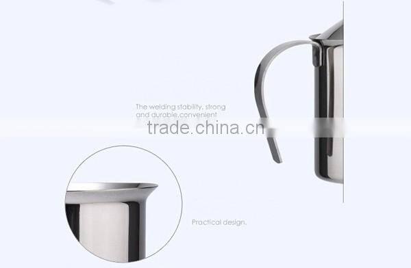 High stainless steel milk cup milk cup 400ml or 800ml and coffee cup