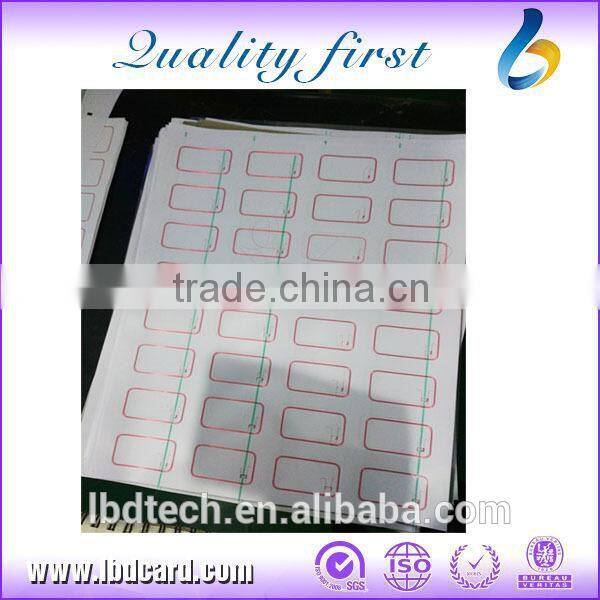 Custom Size Samples Free 13.56MHz HF RFID Inlay