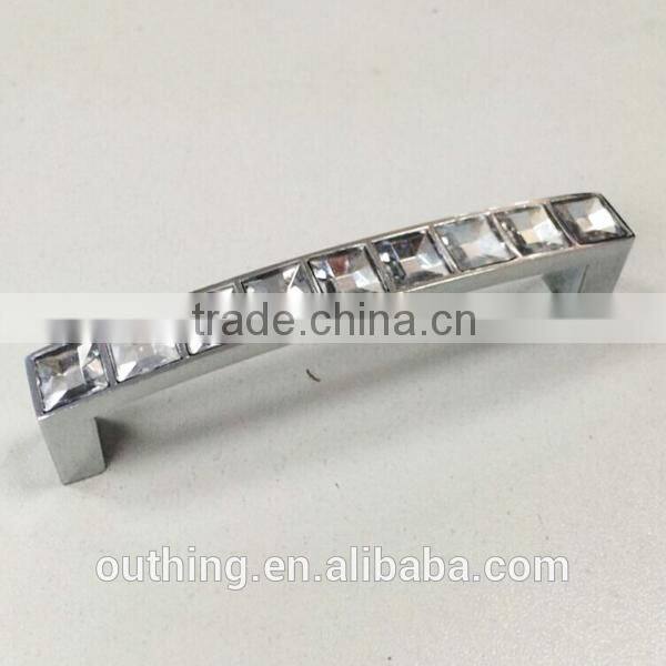 2014 new modern zinc alloy furniture crystal handle & knobs