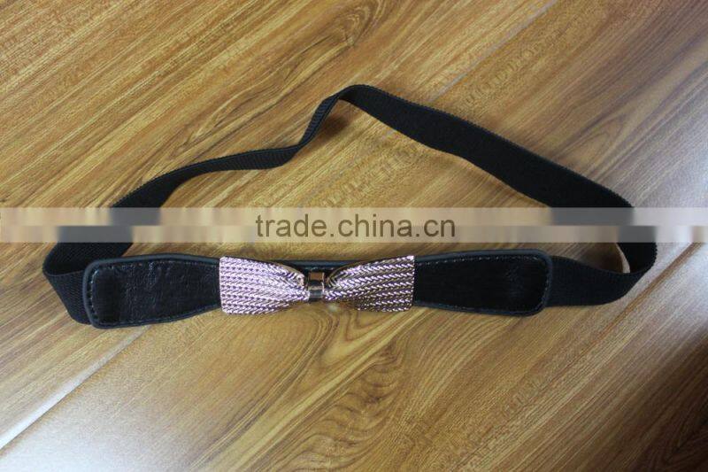 leather elastic stretch beltceinture belt