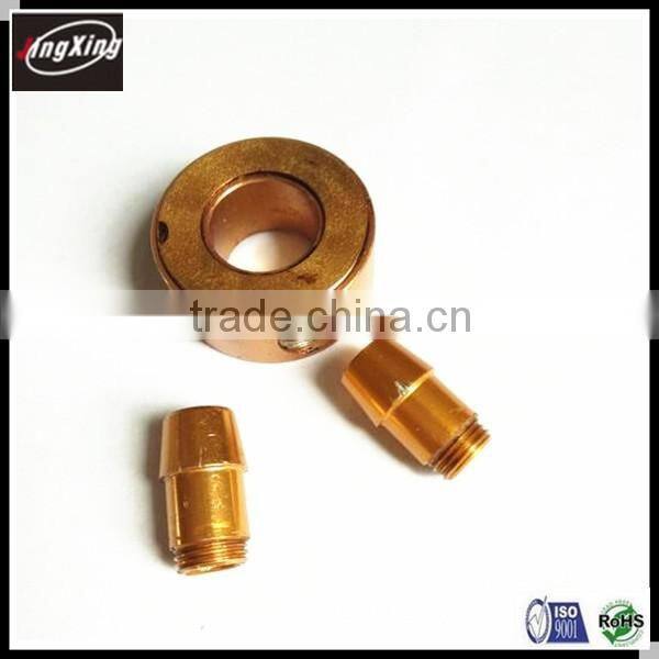 Custom brass screw with internal thread