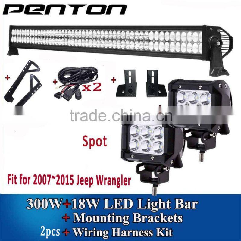 Penton 3Wx100pcs led light bar waterproof IP67 300W 4X4 52inch led light bar for 2007-2015 Jeep Wrangler