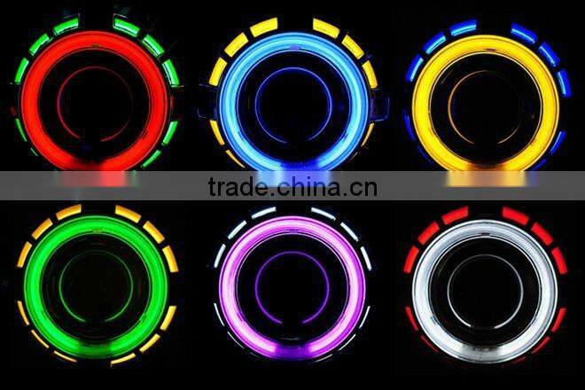 factory wholesale price headlight H4 h7 automotive bixenon hid projector len H1 mini dual angeleye