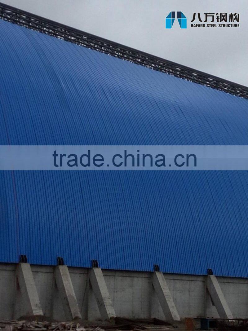Space Frame Coal Storage Shed by Steel Roof Covering from China Supplier