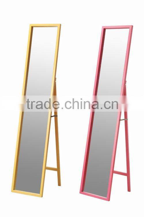 2015 new style classic wooden frame stand mirror MGM-3031N