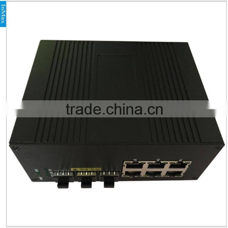 Industrial PoE Switch, 6 Port Power Over Ethernet 10 / 100M With IEEE 802.3af/at 30W P609A