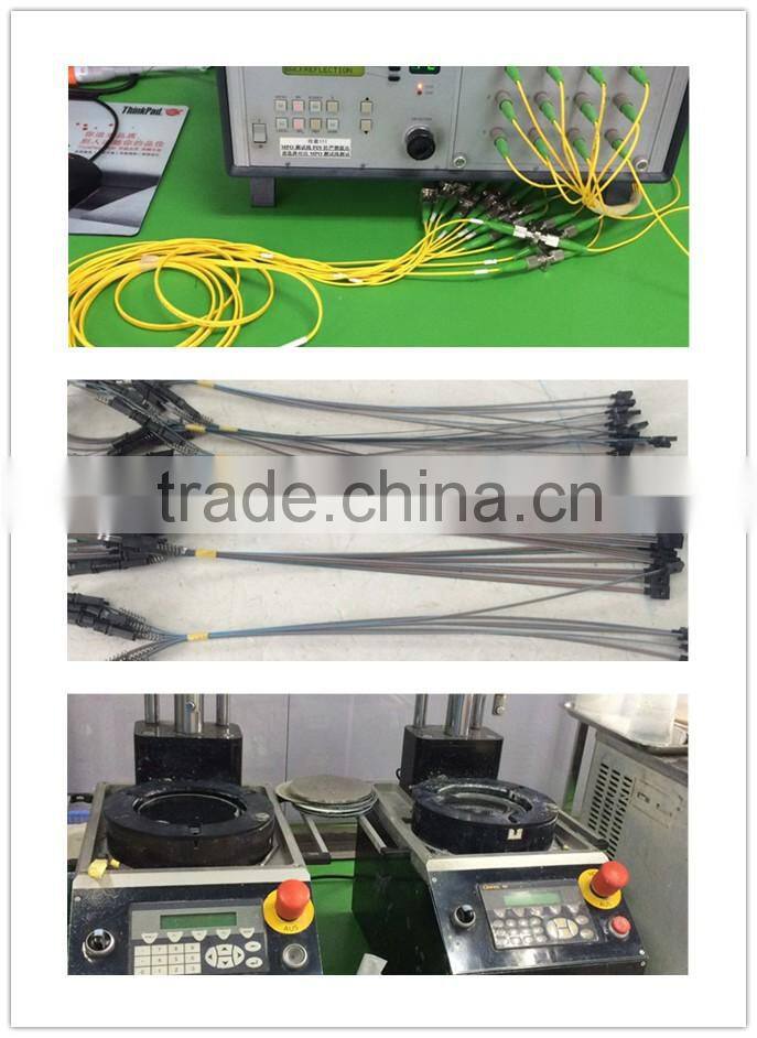 High quality China made 12 core Fanout MPO-SC SM 0.9mm fiber optic patch cord