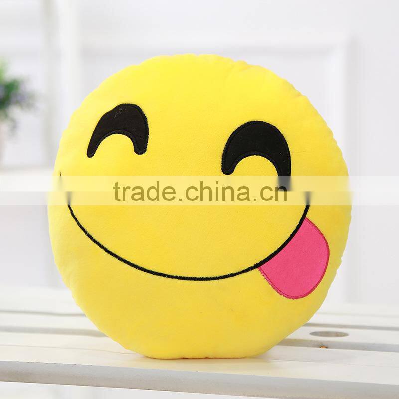 2015 new design emoji pillow, with polyester fiber filling