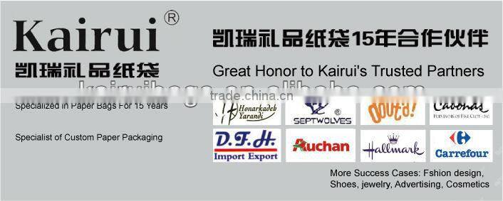 PMS Blue Color Luxury Paper Shopping Bag For Jewelry