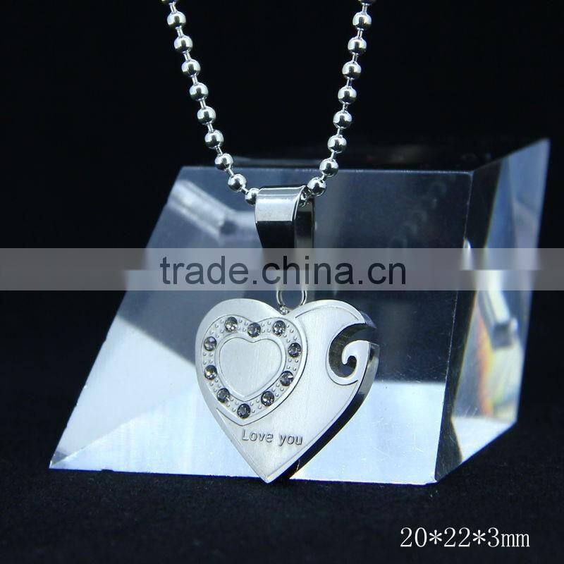 Alibaba China Supplier OEM Manufacture Custom Metal Heart Pendant