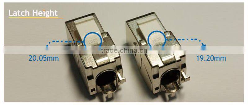 RJ45 STP 8P8C Connector Slim Version Cat6A Keystone Jack