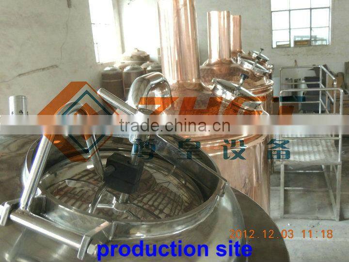 100L red copper home beer brewery equipment CE