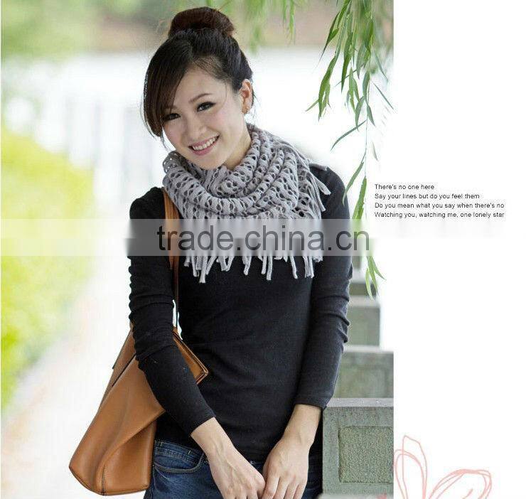 Women Ladies Knitted Crochet Snood Scarf Shawl Neck Warmer Circle Wholesale