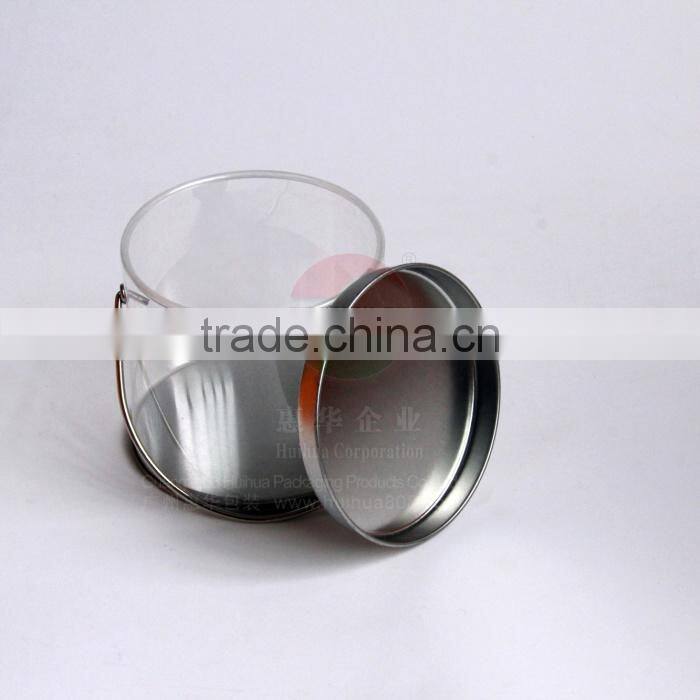 plastic clear bucket with handles