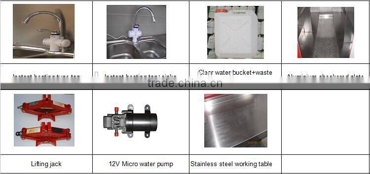 China Multi-functional Street food cart / 2m Mobile Snack Car / Food Truck for Fast Food