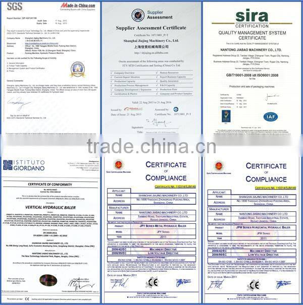 CE Certificate High Efficiency Automatic Garbage Compressor Machine