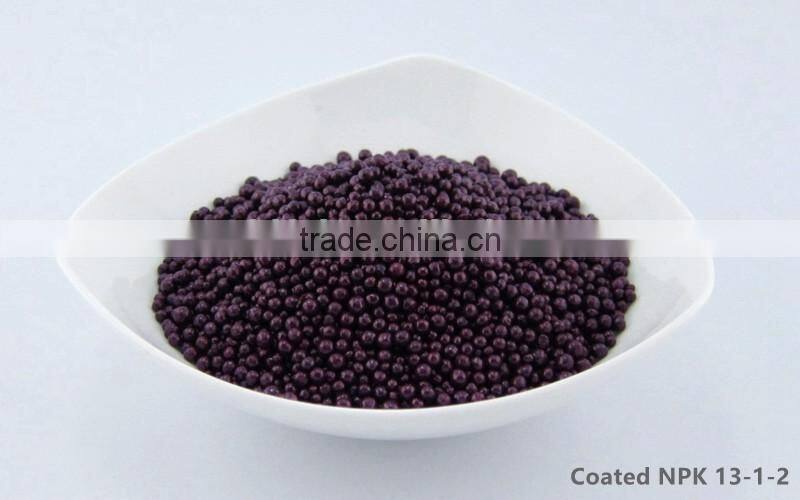 Competitive price biological organic fertilizer coated npk 13-1-2 granular fertilizer