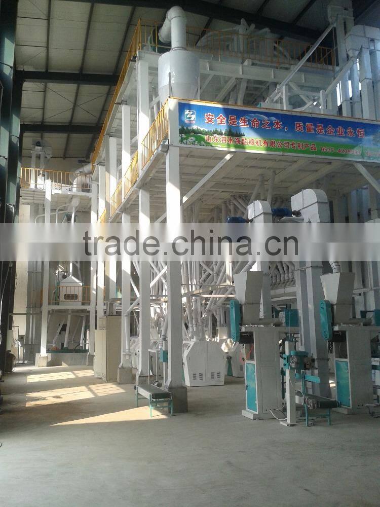 120tons of automatic wheat flour mill plant for installation processing