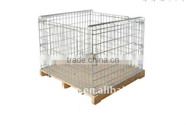 stackable euro. wire cages/pallet cages