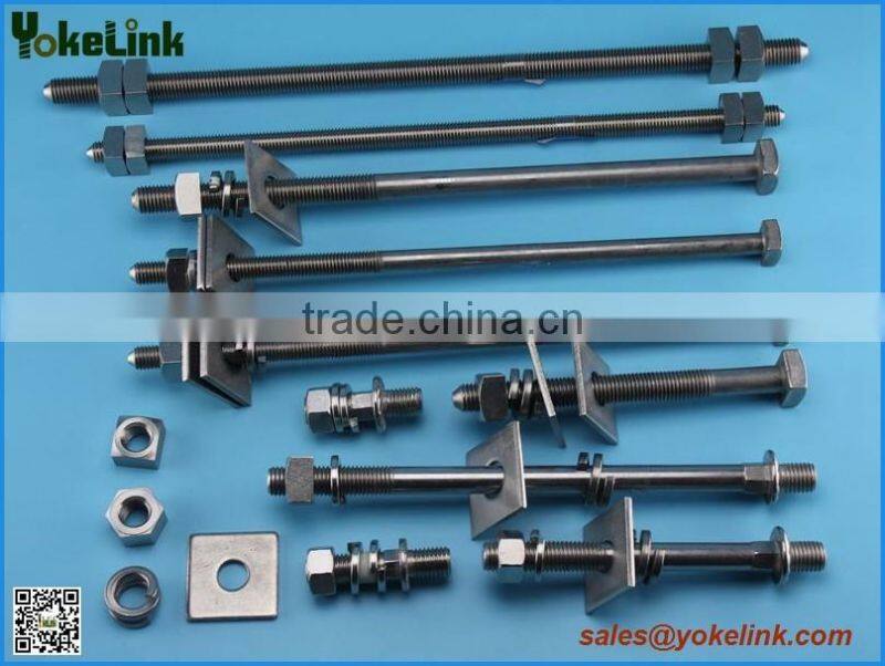 Carbon steel transformer lead pin with nylon alloy threads