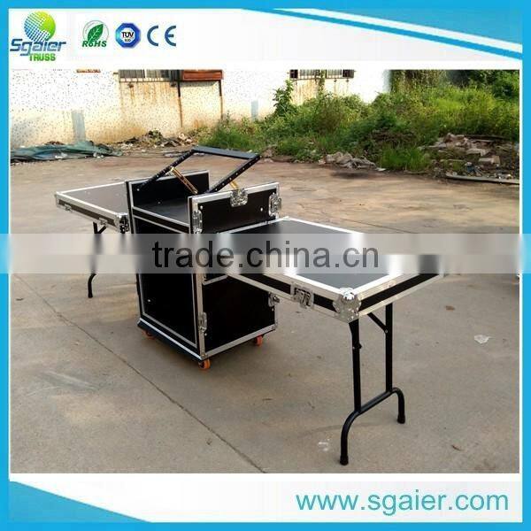 2016 hottest sale Aluminum DJ Flight Case with Work Table
