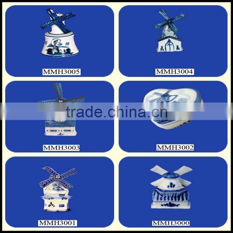 Wholesale handmade windmill ceramic Dutch gifts