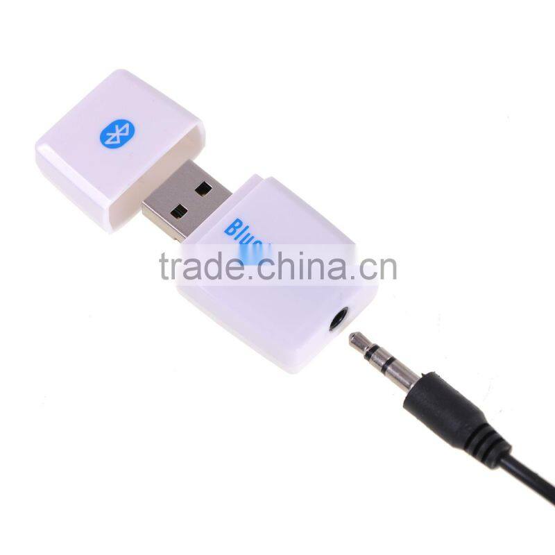 USB Bluetooth Wireless 3.5mm Stereo Audio Car Music Receiver with Call Function
