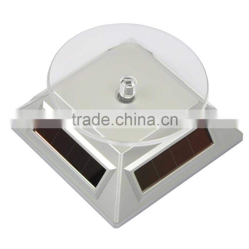 2015 Hot Sales Jewelry Making Supplies Diamond Electronic Solar Pocket Turntable Display