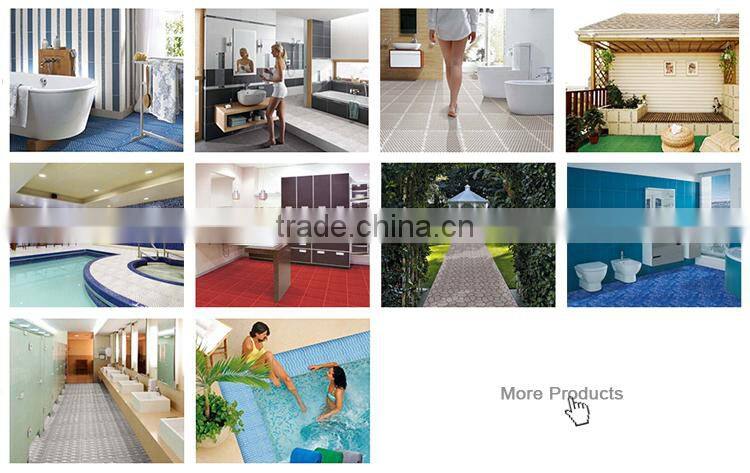 Easy clean outdoor interlocking plastic floor tiles for garden