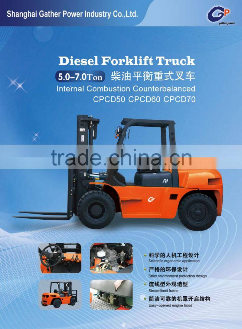7T Diesel Forklift Truck-hot selling
