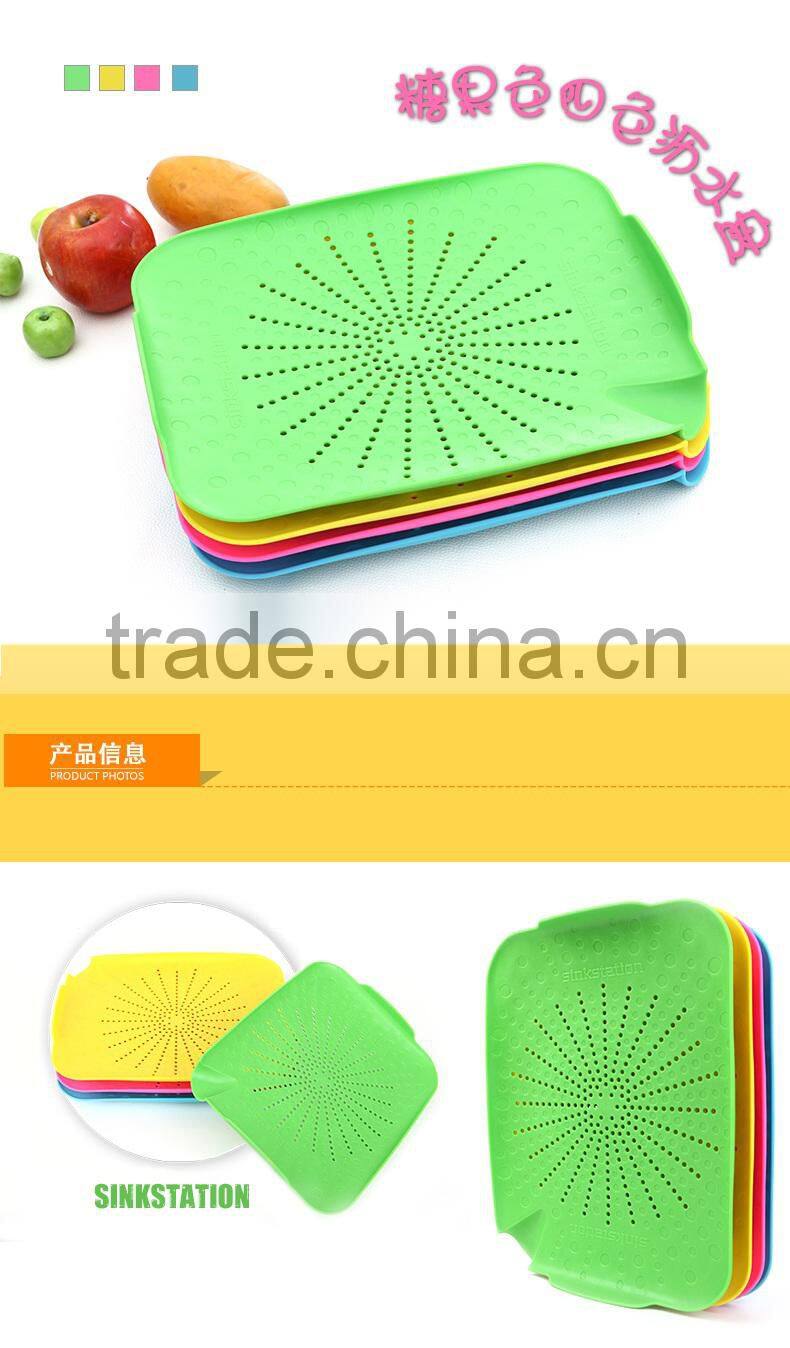 utility kitchen vegetable draining storage tray