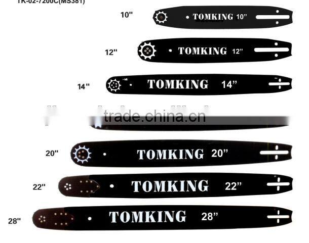 chain saw spare parts 10''/12''/ 16''/18''/20''/22''/28'' ect 0.325'' chainsaw guide bar