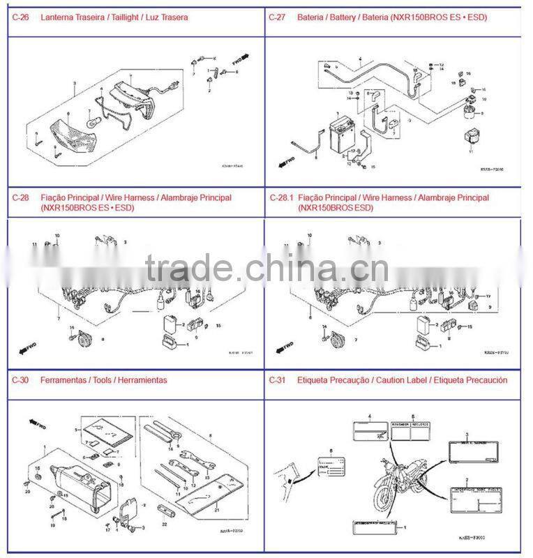 OEM Quality motorcycle parts ,NXR125 Borss motorcycle parts