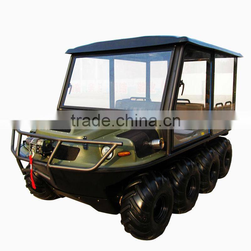 XBH 8X8-2 closed type vehicle 800cc 8 Wheel rainning proof go any way water motor vehicle ATV