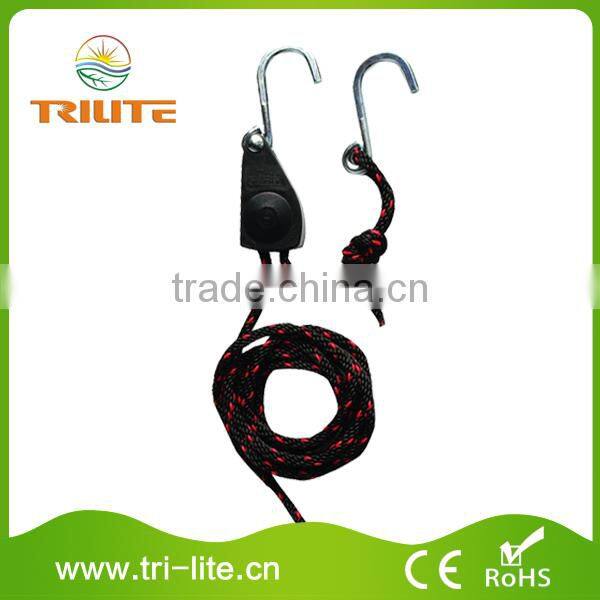 1/8" Adjustable heavy duty light fixture rope ratchet hanger