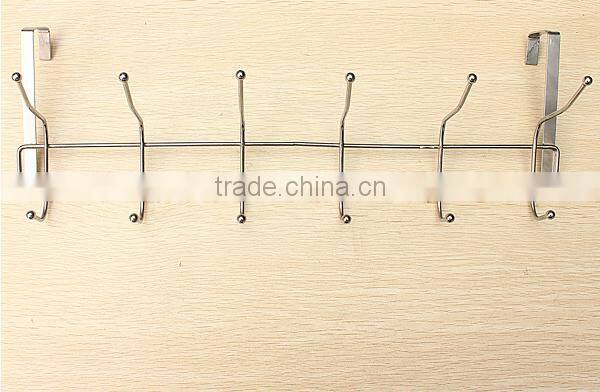 Customed Bathroom Kitchen Over Door Hook Hanging Rack Towel Hanger