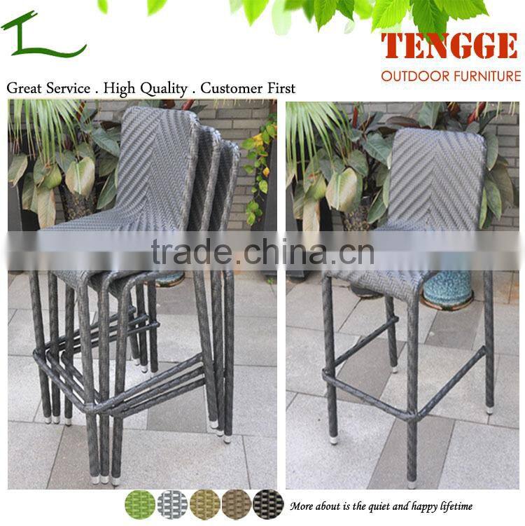 Stackable Rattan Restaurant Bar Chair Style
