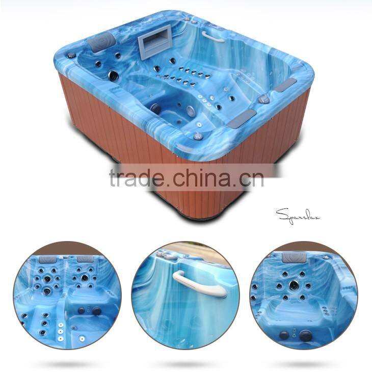 A430 Low price mini indoor spa tub with 1 lounge seat 2 person hot tub spa
