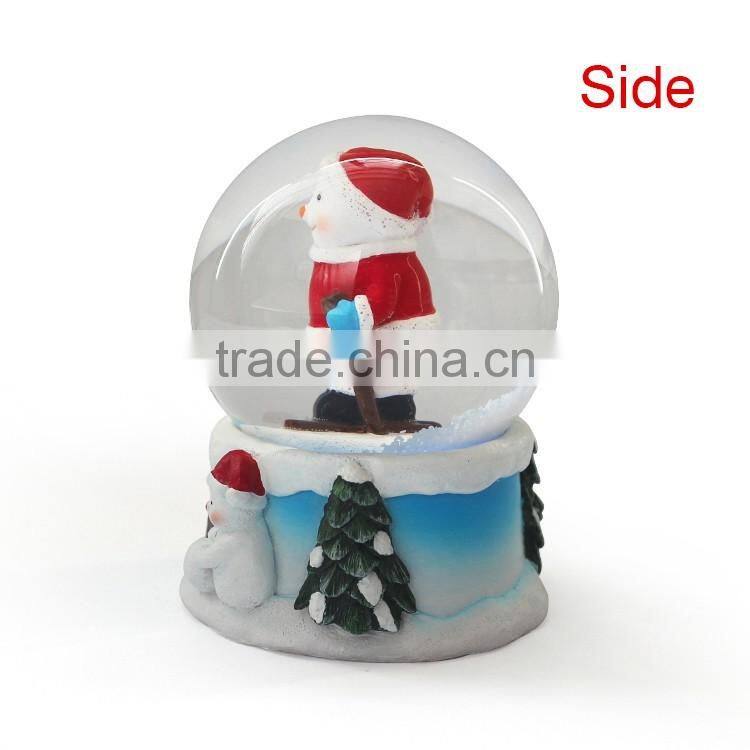 2016 resin musical christmas water snow globes