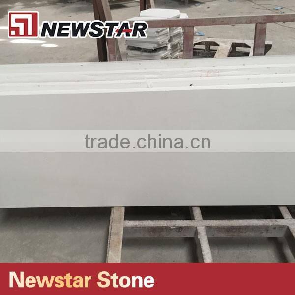 Newstar white quartz countertop edging strip for hotel project