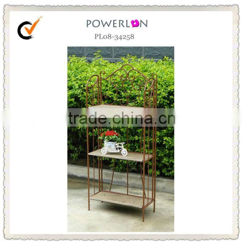 Classical Vintage Decorative Wooden 3-Tires Corner Shelf