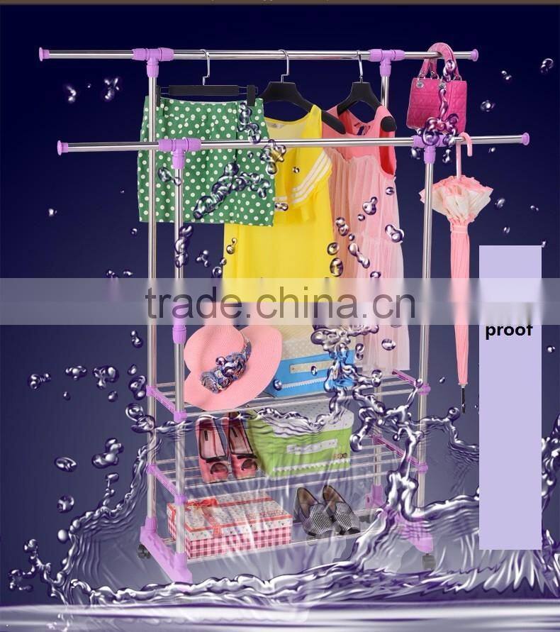 Hanging Clothes Drying Rack with Heavy Duty loading elegant garment rack style