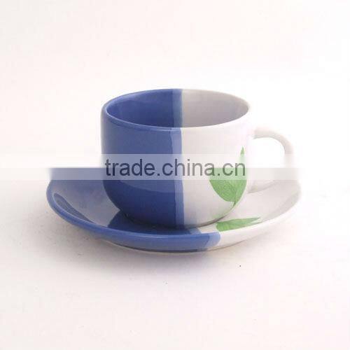 elegent special ceramic decorative coffee mug with saucer
