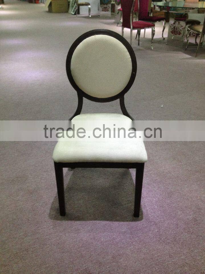 Classic round back dinning chair ,French furniture solid aluminium fabric sofa, living room furniture dinning chair