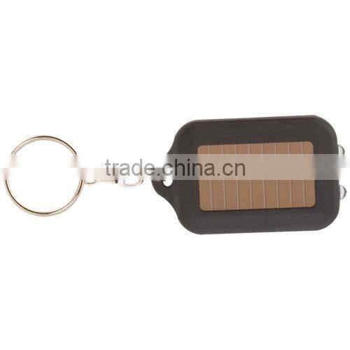 Promotional solar power LED keychain