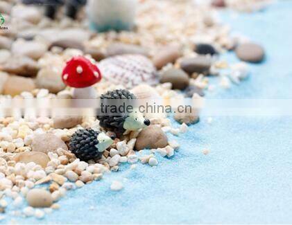 cy307 Miniature DIY Fairy Garden Accessories 3pcs/set,two hedgehog and one mushroom