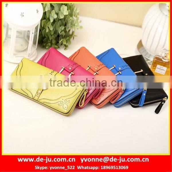 Luxurious China Zipper Vintage Leather Wallet