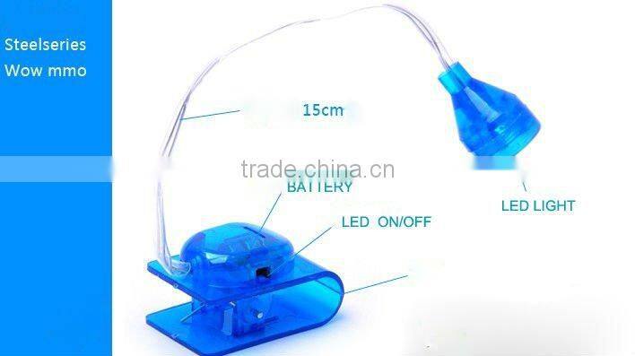 Adjust position reading lamp Mini Led Reading Light book clip
