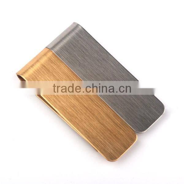 Accept custom wholesale high quality metal bills clip, paper clips, stainless steel money clips